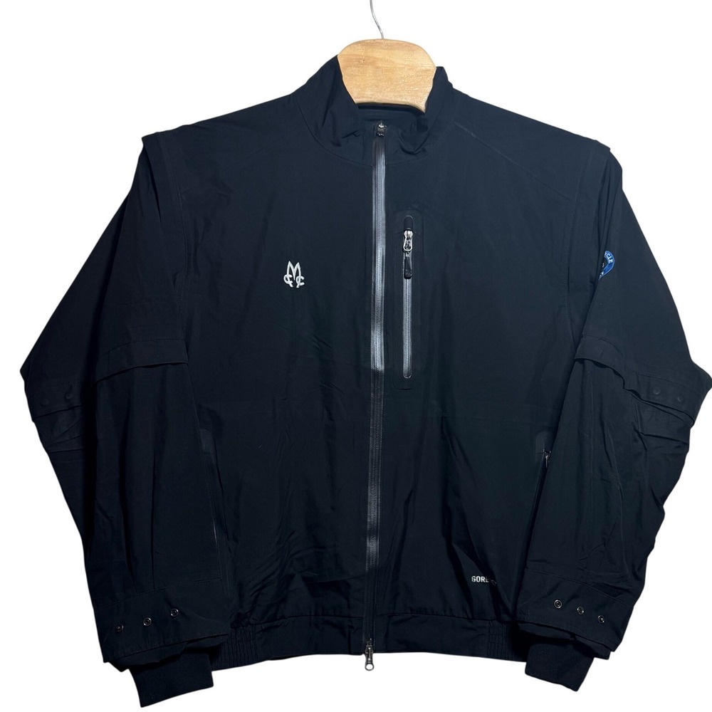 Zero Restriction Tour Series Gore-Tex Golf Jacket Black Mens Large Full Zip